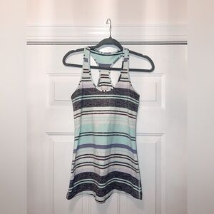 Lululemon Cool Racerback Striped Tank